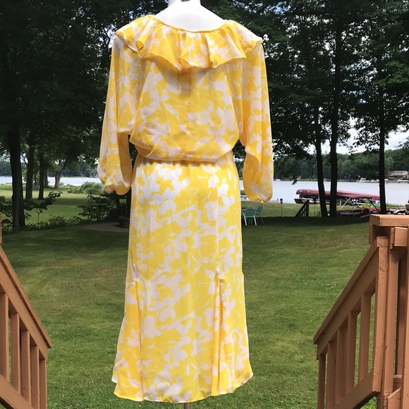 Vintage boho ruffled dress 70’s/80’s 9/10 - Picture 5 of 11